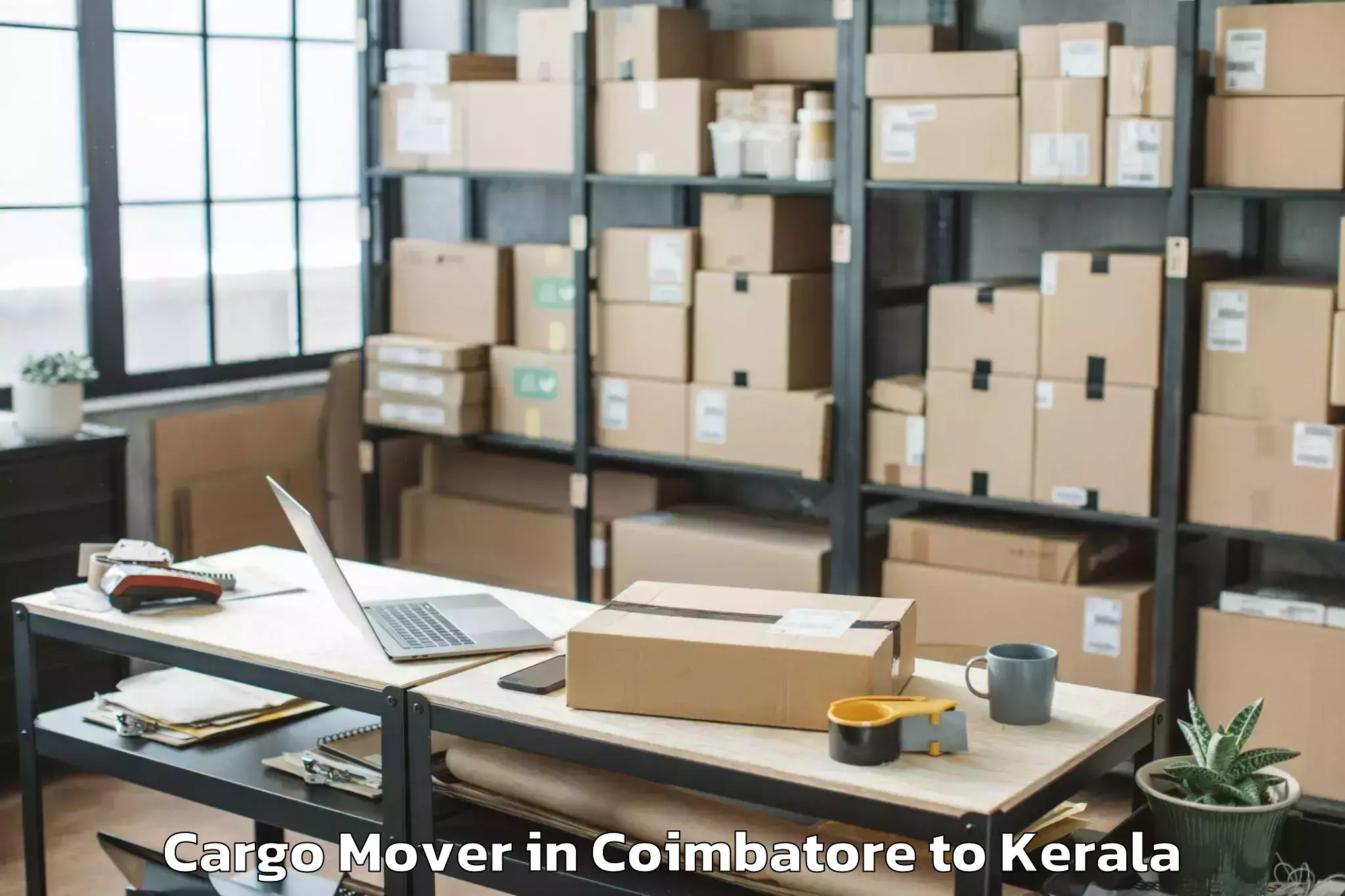 Top Coimbatore to Kannur Airport Cnn New Cargo Mover Available